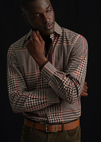 Paul Stuart Grained Taurillon Leather Belt