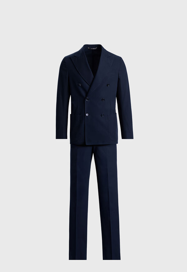 Paul Stuart All Year Cotton Double Breasted Suit, image 1