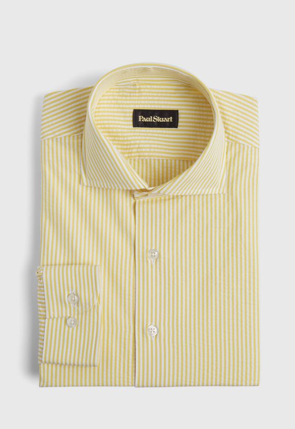 Paul Stuart Cotton Seersucker Bengal Stripe Sport Shirt, image 2