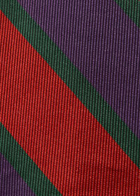 Paul Stuart Woven Silk Multi Color Stripe Tie, thumbnail 3