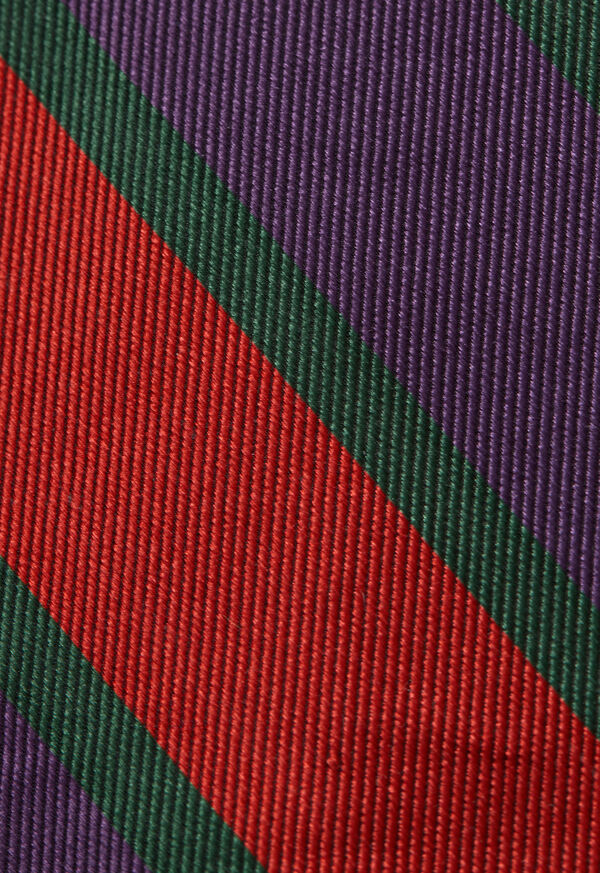 Paul Stuart Woven Silk Multi Color Stripe Tie, image 3