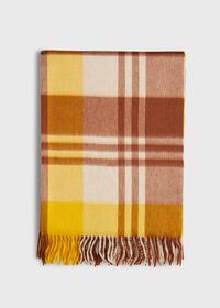Paul Stuart Cashmere Plaid Scarf, thumbnail 2