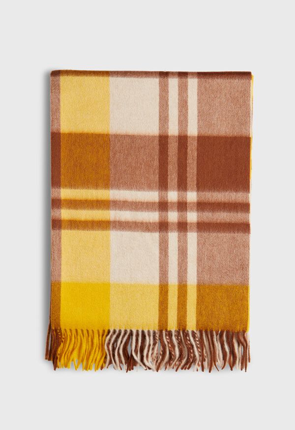 Paul Stuart Cashmere Plaid Scarf, image 2