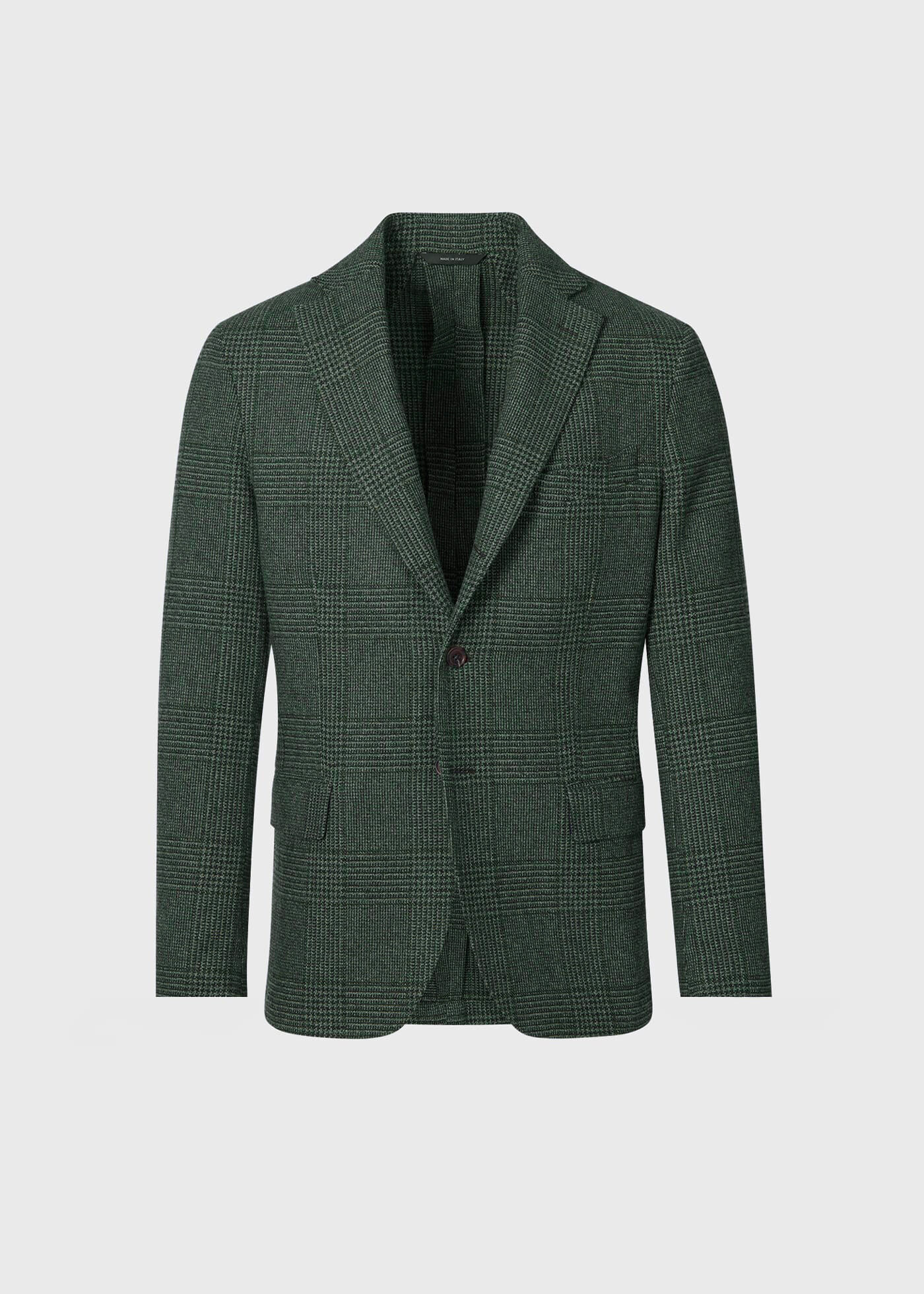 Olive Plaid Jacket & Plum Tie Look