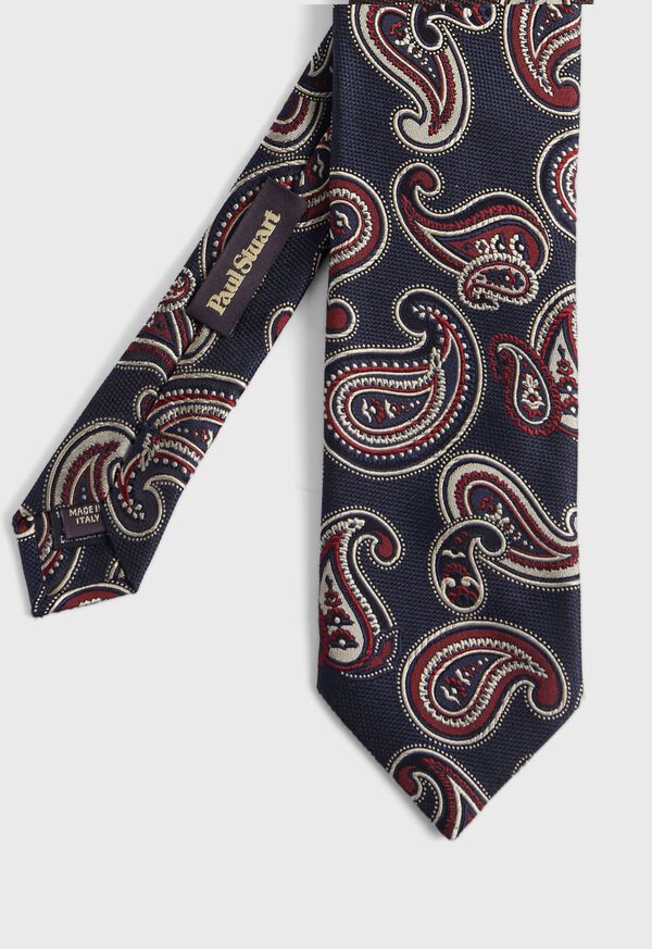 Paul Stuart Woven Silk Tossed Pine Tie, image 1