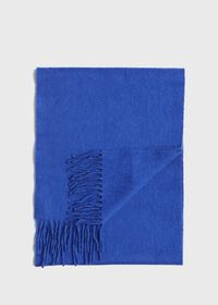 Paul Stuart Cashmere Solid Color Scarf with Embroidered Logo, thumbnail 16