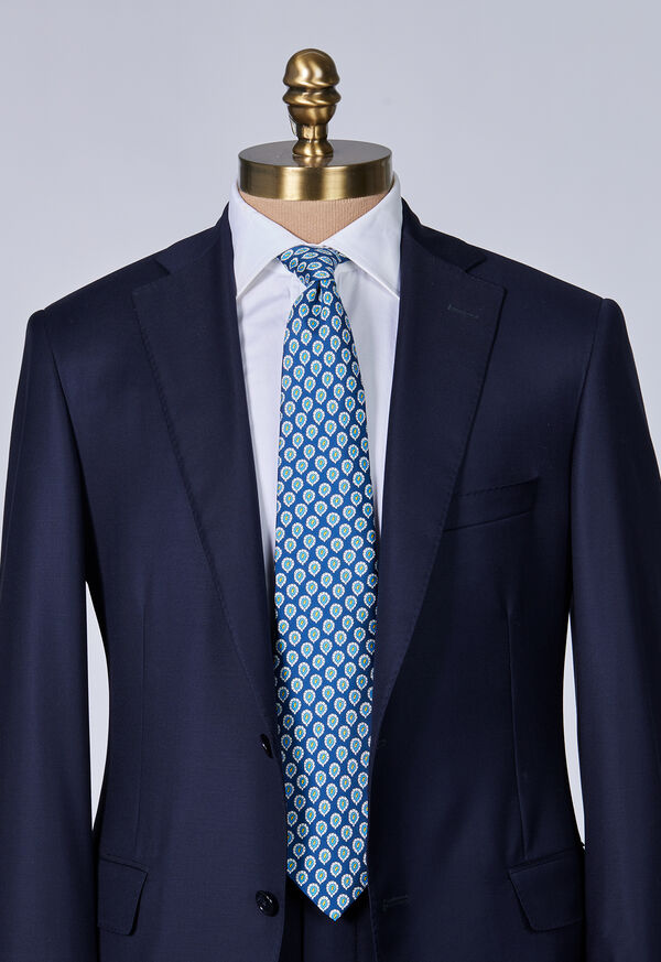 Paul Stuart Silk Twill Allover Pine Tie, image 3