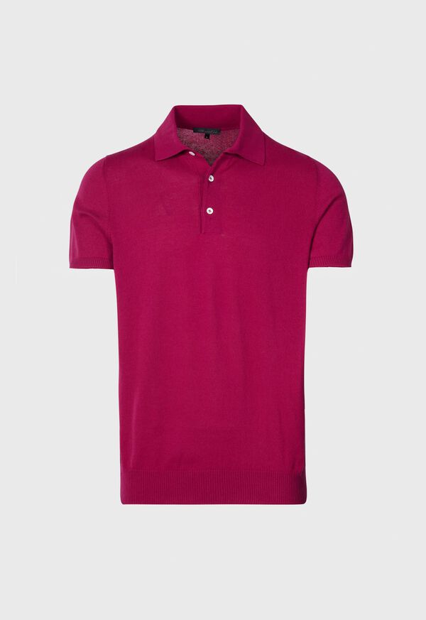 Paul Stuart Cotton Knit Polo Shirt, image 1