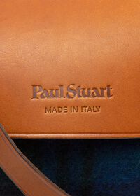 Paul Stuart Vintage Leather Stadium Bag with Blanket, thumbnail 2