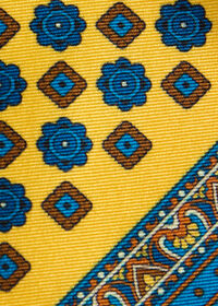 Paul Stuart Medallion Print Pocket Square, thumbnail 3