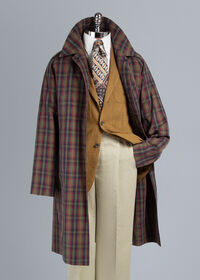 Paul Stuart Plaid Trench Coat, thumbnail 1