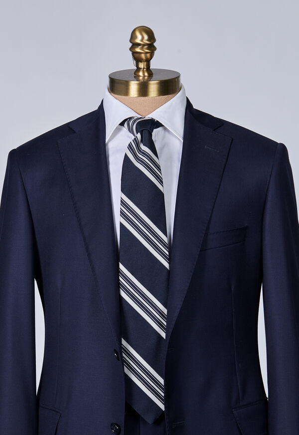 Paul Stuart Woven Silk Stripe Tie, image 2