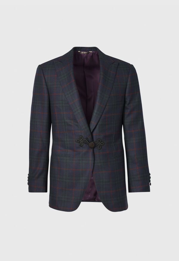 Paul Stuart Cashmere Plaid Dinner Jacket, image 1