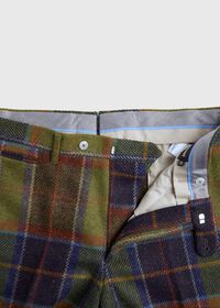 Paul Stuart Olive Multi Plaid Pant, thumbnail 2