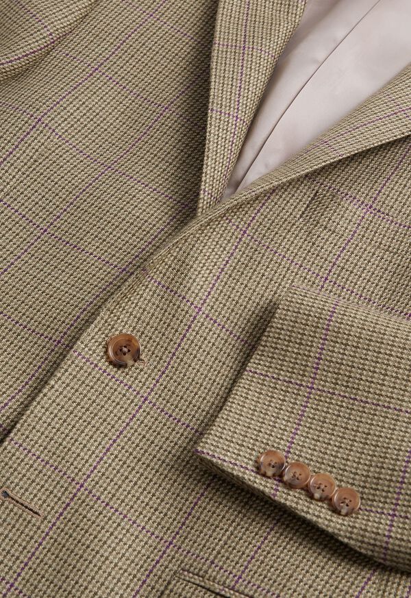 Paul Stuart Cotton & Linen Plaid Summer Sport Jacket, image 3