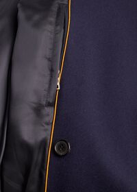 Paul Stuart Double Breasted Navy Coat, thumbnail 3