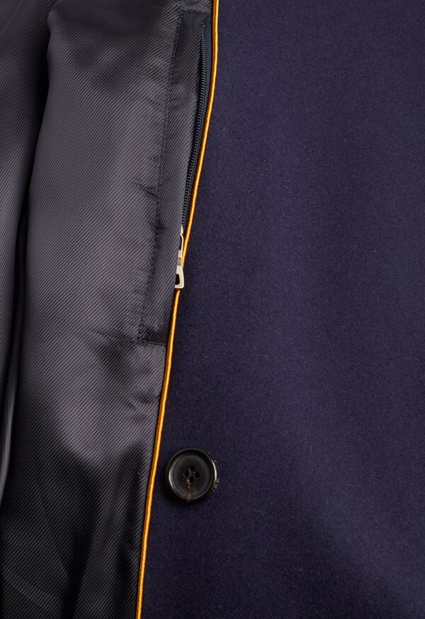 Paul Stuart Double Breasted Navy Coat, image 3