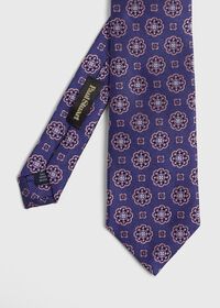 Paul Stuart Woven Floral Medallion Tie, thumbnail 1