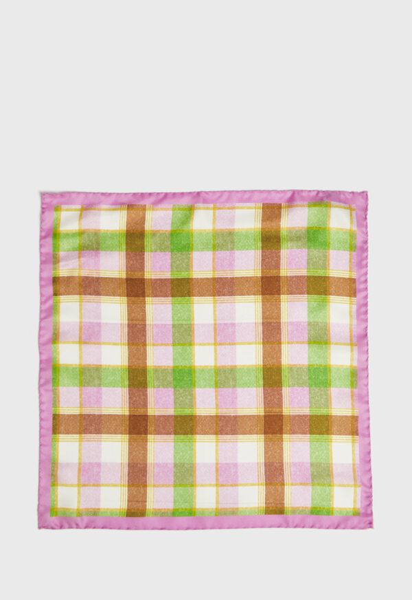 Paul Stuart Multi Plaid Pocket Square, image 2