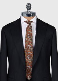 Paul Stuart Printed Wool Paisley Tie, thumbnail 2