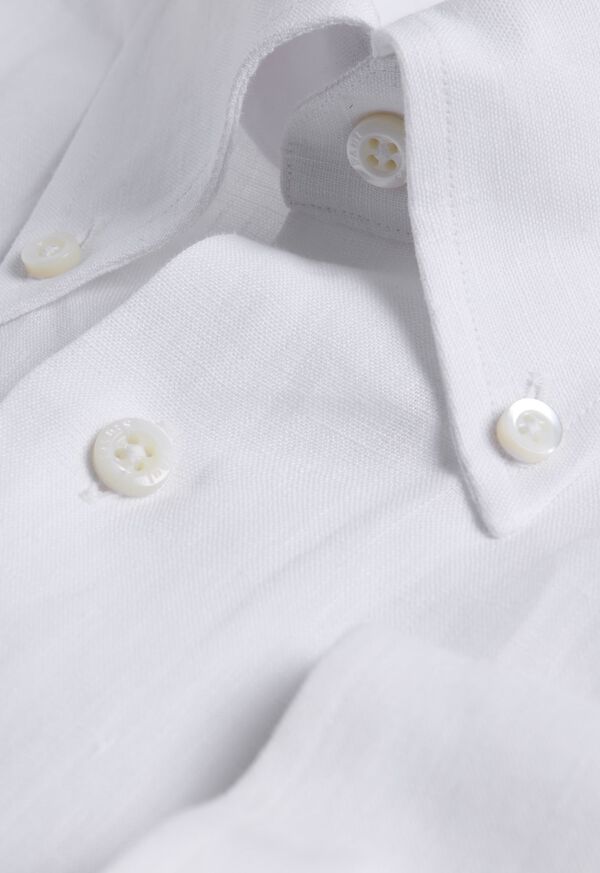 Paul Stuart Linen Logo Sport Shirt, image 4