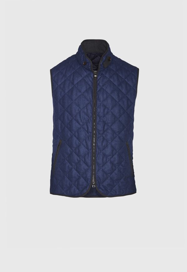 Paul Stuart Wool Flannel Quilted Vest