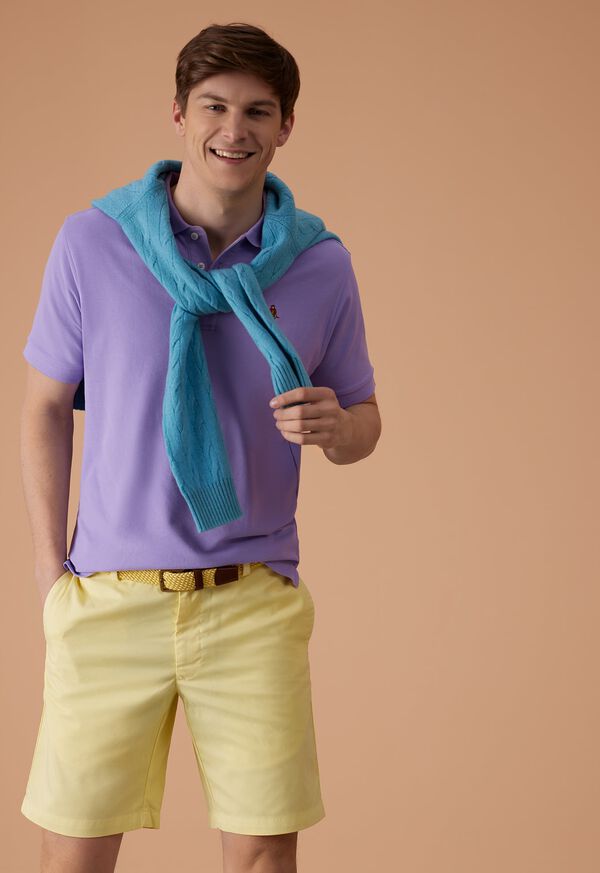 Paul Stuart Lilac Pique Polo Look, image 1