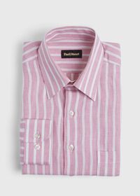 Paul Stuart Linen Stripe Sport Shirt, thumbnail 1