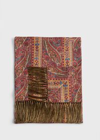 Paul Stuart Silk Paisley Print Scarf, thumbnail 1