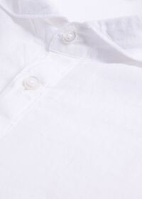 Paul Stuart Linen Half Placket Sport Shirt, thumbnail 3