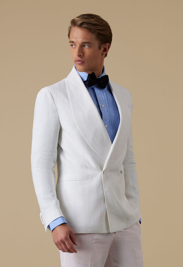 Linen Double Breasted Dinner Jacket
