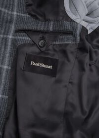 Paul Stuart Grey Plaid Wool Jacket, thumbnail 4
