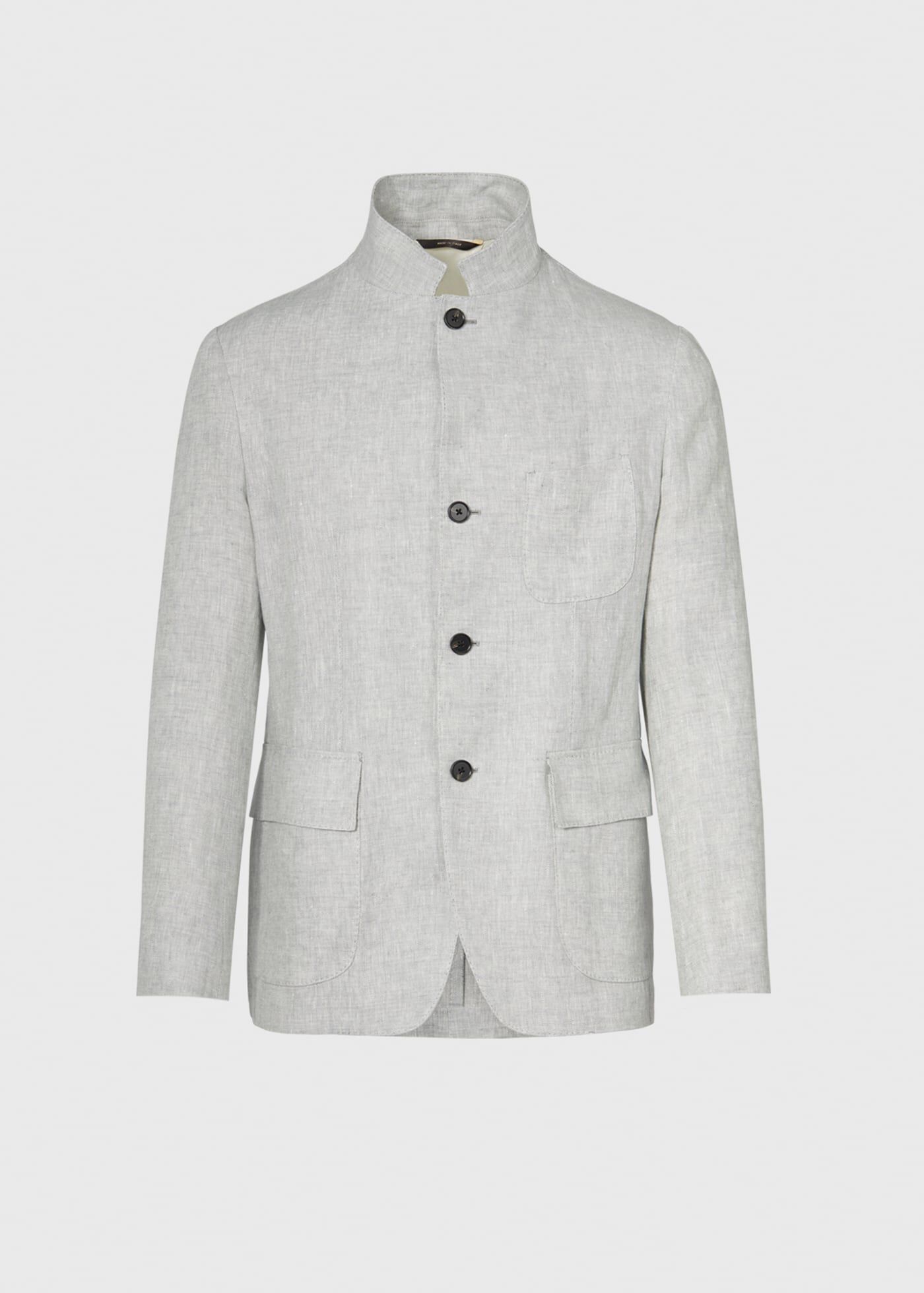 Nehru collar jacket mens top