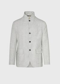 Paul Stuart Linen Nehru Collar Soft Jacket, thumbnail 1