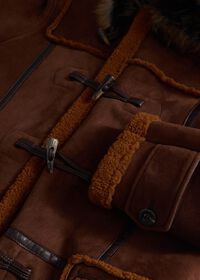 Paul Stuart Sheep Skin Shearling Toggle Coat, thumbnail 3