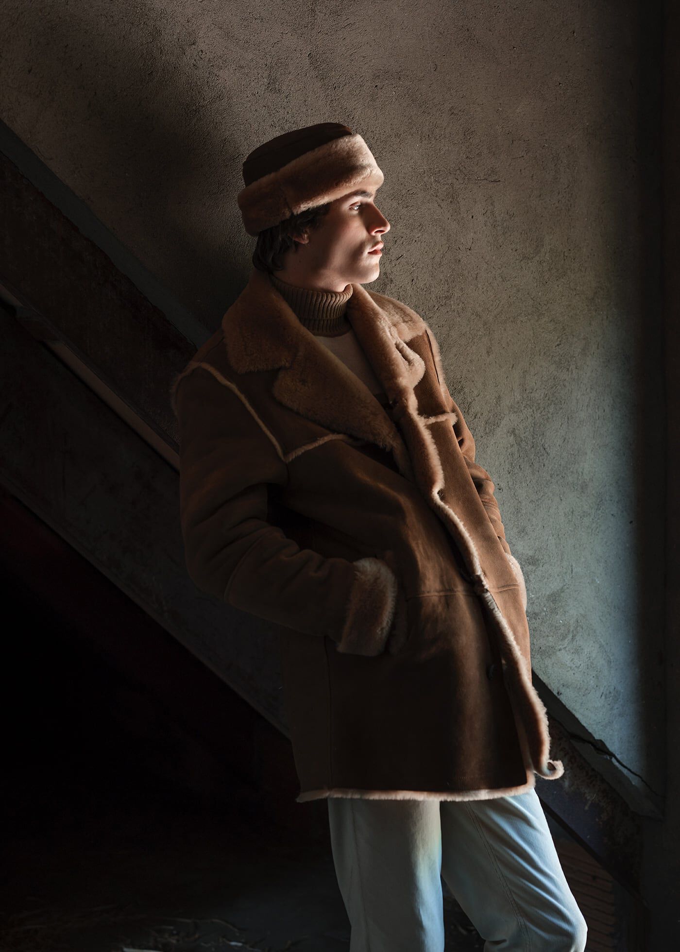 Shearling rancher coat new arrivals
