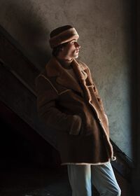 Paul Stuart Suede & Shearling Rancher Coat, thumbnail 4
