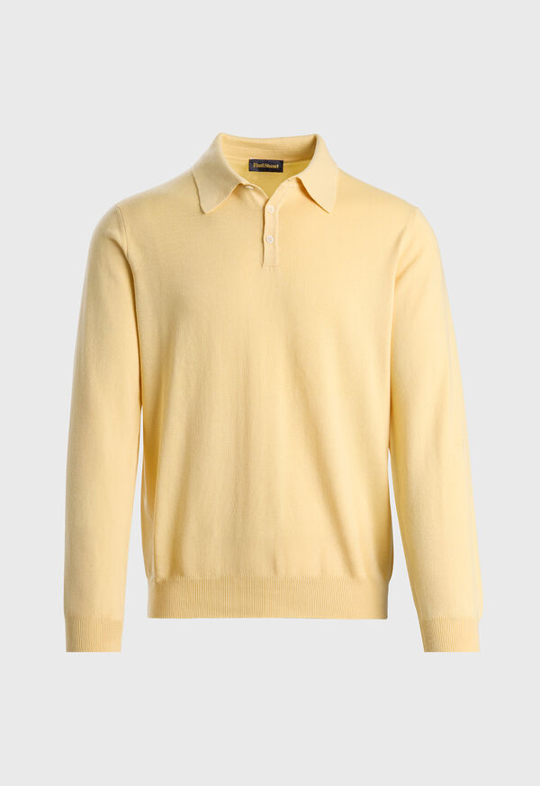 Paul Stuart Egyptian Cotton Long Sleeve Polo, image 1