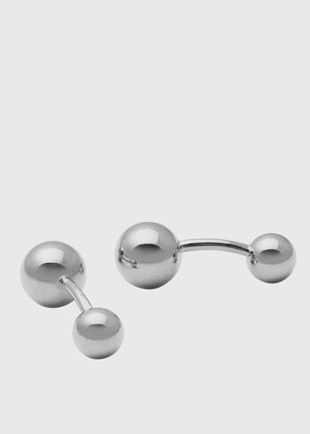 Paul Stuart Sterling Silver Ball Cufflinks