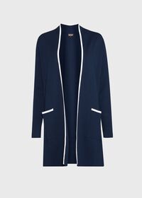 Paul Stuart Long Double Knit Cardigan, thumbnail 1