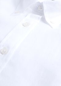 Paul Stuart Linen Solid Color Blouse, thumbnail 2