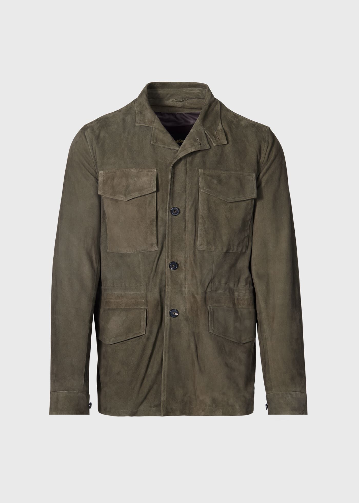 Olive Suede Field Jacket