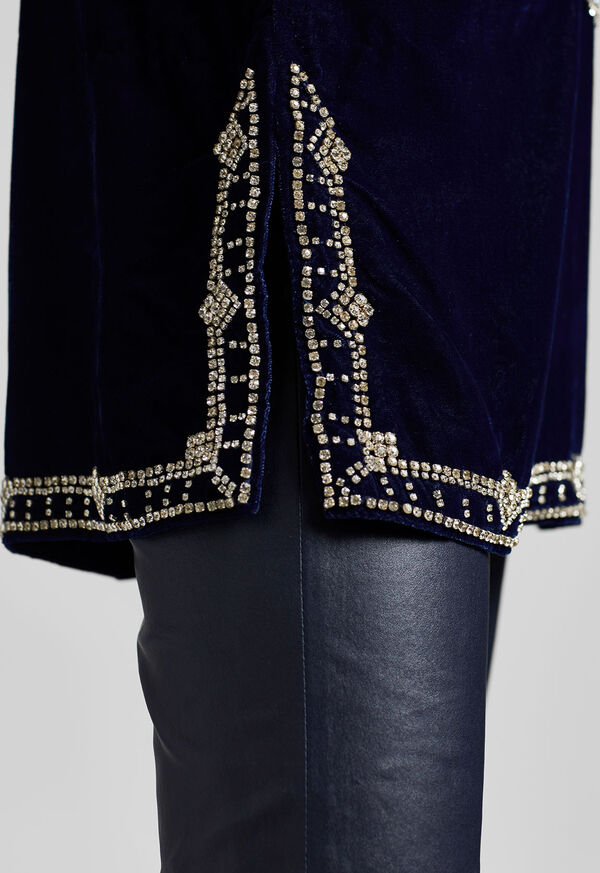 Paul Stuart Diamond Velvet Tunic, image 7