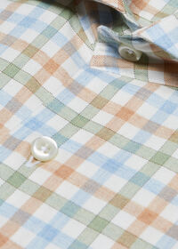 Paul Stuart Cotton and Cashmere Flannel Check Sport Shirt, thumbnail 2