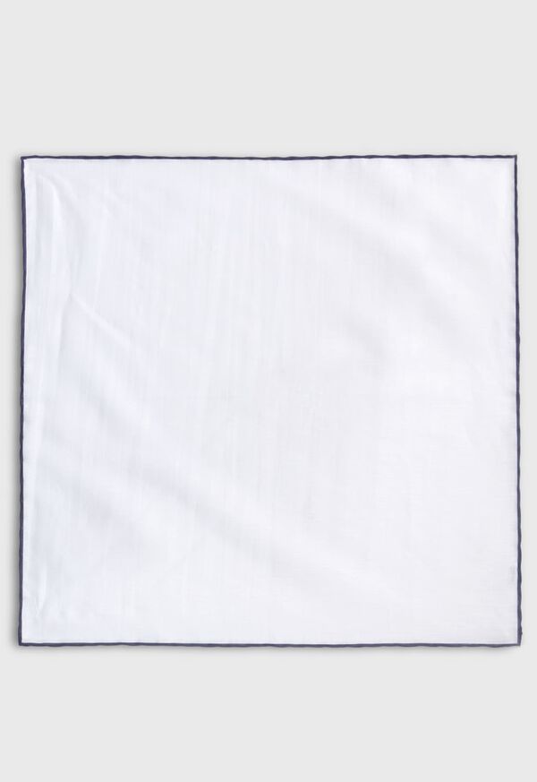 Paul Stuart Handkerchief with Contrast Border, image 2