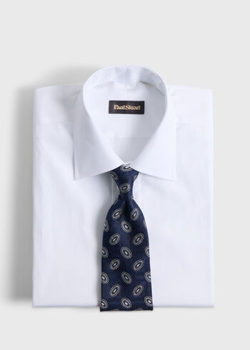 Paul Stuart Woven Silk Oval Deco Tie