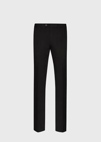 Paul Stuart Black Cotton Stretch Pant, thumbnail 1