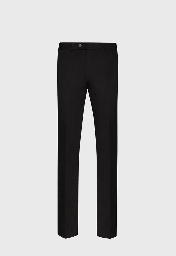 Paul Stuart Black Cotton Stretch Pant, image 1