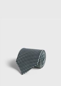 Paul Stuart Printed Silk Houndstooth Tie, thumbnail 2