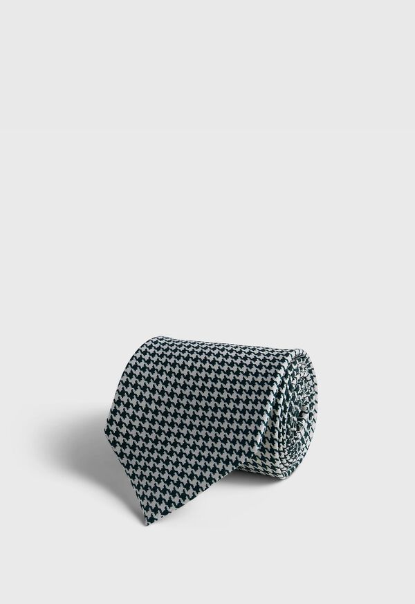 Paul Stuart Printed Silk Houndstooth Tie, image 2